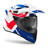 KASK MOTOCYKLOWY AIROH COMMANDER 2 REVEAL BLUE/RED GLOSS L