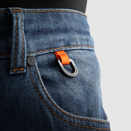 JEANSY MOTOCYKLOWE REBELHORN BRONCO WASHED BLUE MONOLAYER 28/34