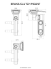 Podstawa montowana w obejmie pompy hamulca/sprzęgła Quad Lock®