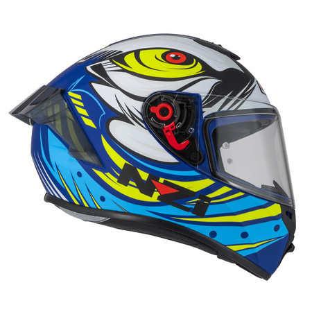 KASK MOTOCYKLOWY NZI TRENDY STREAM OCELO BLUE WHITE SKY BLUE MATT M