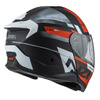 KASK MOTOCYKLOWY NZI COMBI 3 DUO METRIC BLACK RED MATT S