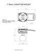 Adapter Quad Lock® z kulką mocującą 1" (V2)