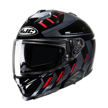 KASK MOTOCYKLOWY HJC I71 SIMO BLACK RED XS