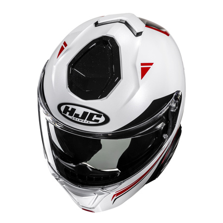 KASK MOTOCYKLOWY HJC I91 TRICUS WHITE RED S