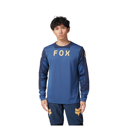 KOSZULKA ROWEROWA Z DŁUGIM RĘKAWEM FOX DEFEND TAUNT INDIGO S