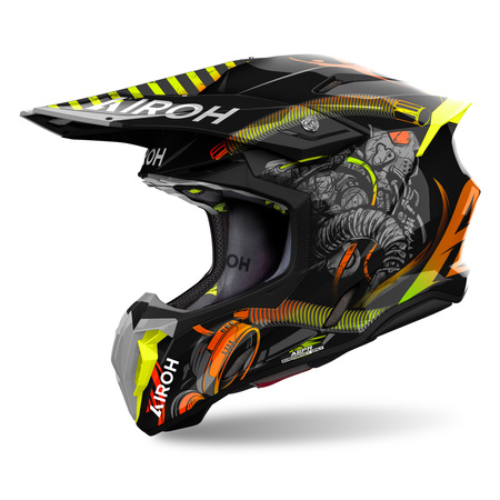 KASK MOTOCYKLOWY AIROH TWIST 3 TOXIC GLOSS XL