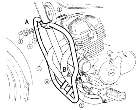 Honda CMX 250 Rebel (1996-2001) Gmol silnika