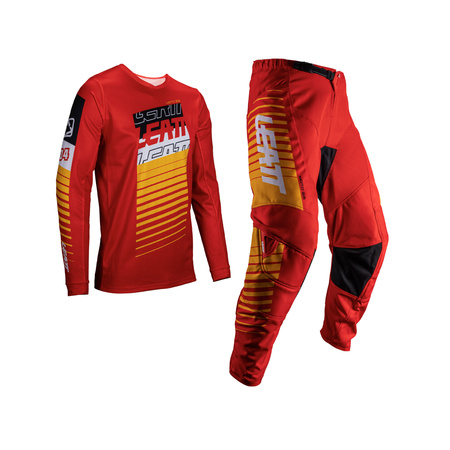 STRÓJ OFFROADOWY BLUZA I SPODNIE LEATT RIDE KIT 3.5 RED 3XL