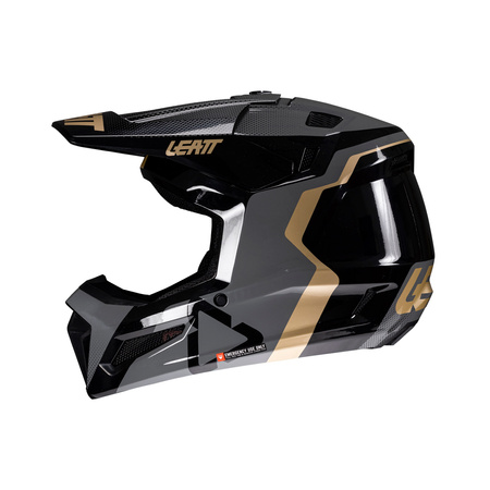 KASK MOTOCYKLOWY Z GOGLAMI JUNIOR LEATT KIT MOTO 3.5 BLACK M