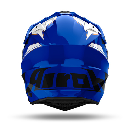 KASK MOTOCYKLOWY AIROH COMMANDER 2 REVEAL BLUE GLOSS S