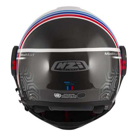 KASK MOTOCYKLOWY NZI MINIMOD DUO WATSON WHITEBLACK POWER S