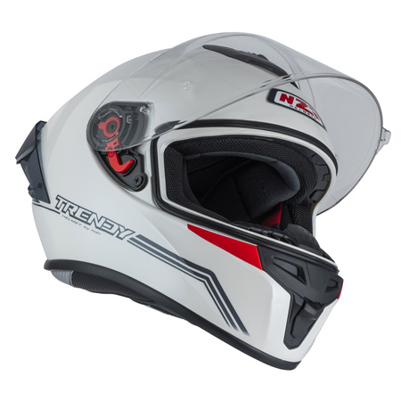 KASK MOTOCYKLOWY NZI TRENDY STREAM SOLID NOUVEAU WHITE XS