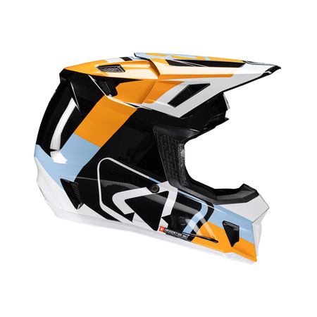 KASK MOTOCYKLOWY Z GOGLAMI LEATT KIT MOTO 7.5 ORANGE S
