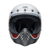 KASK MOTOCYKLOWY BELL MOTO-3 ECE6 RSD SDL BLACK SATIN GLOSS WHITE BLACK M