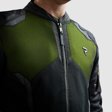 KURTKA MOTOCYKLOWA TEKSTYLNA REBELHORN JAX BLACK FLUO YELLOW 5XL