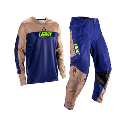 STRÓJ OFFROADOWY BLUZA I SPODNIE LEATT RIDE KIT MOTO 3.5 BROWN M