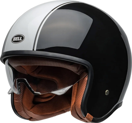 KASK MOTOCYKLOWY BELL TX501 ECE6 RALLY BLACK WHITE M