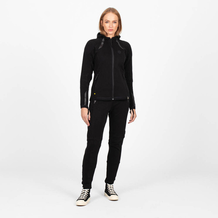 Shield Track Suit Womens Full Zip Hoody Black