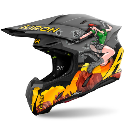 KASK MOTOCYKLOWY AIROH TWIST 3 ADVENTURE MATT XL