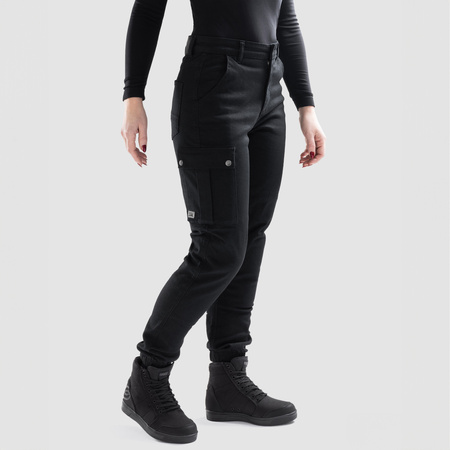 JEANSY MOTOCYKLOWE DAMSKIE OZONE JANE JOGGER FIT BLACK 34/30