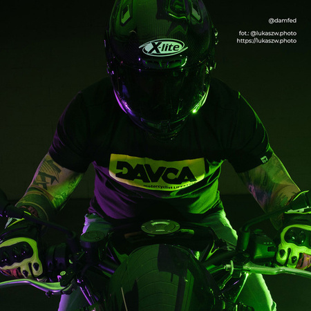 DAVCA T-shirt Fluo logo