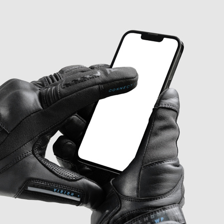 RĘKAWICE MOTOCYKLOWE REBELHORN TRACER WP BLACK 4XL