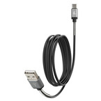 38891 Przewód USB > USB Type-C - 200 cm - Czarny