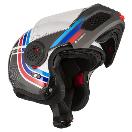 KASK MOTOCYKLOWY NZI MINIMOD DUO WATSON WHITEBLACK POWER S