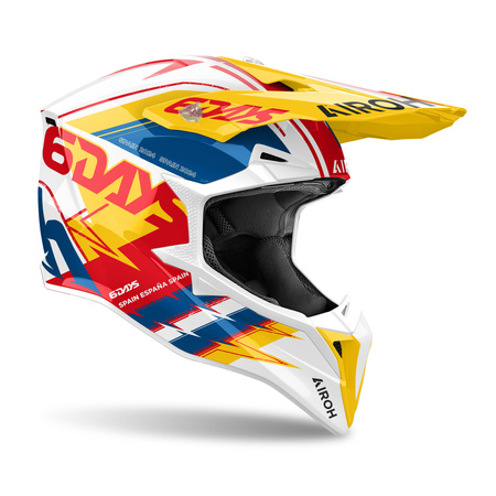 KASK MOTOCYKLOWY AIROH WRAAAP 6DAYS SPAIN 2024 GLOSS L