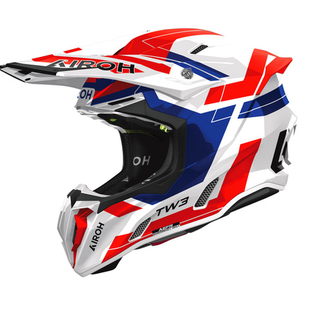 KASK MOTOCYKLOWY AIROH TWIST 3 DYNASTY BLUE RED GLOSS XL