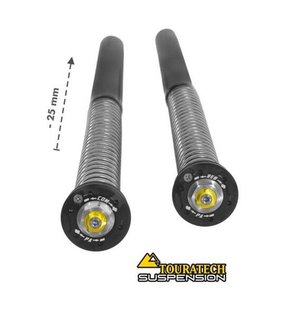 Touratech Suspension lowering Cartridge Kit -25mm for Honda CRF1000L Adventure Sports from 2018