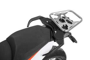 Stelaż pod Topcase ZEGA, stal nierdzewna, srebrny do KTM 890 Adventure/ 890 Adventure R/ 790 Adventure/ 790 Adventure R