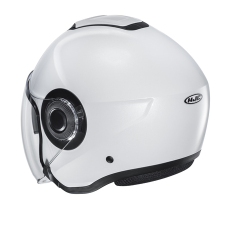 KASK MOTOCYKLOWY HJC I40N SOLID SEMI FLAT PEARL WHITE L