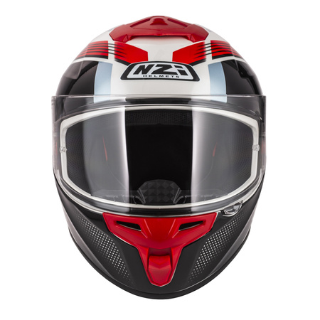 KASK MOTOCYKLOWY NZI TRENDY STREAM RAPID WHITE RED BLUE RED S L