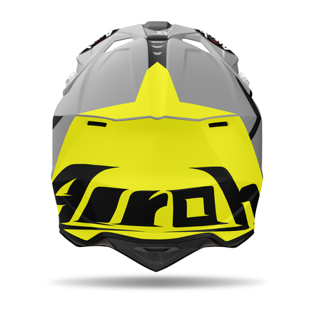 KASK MOTOCYKLOWY AIROH WRAAAP RELOADED YELLOW MATT L