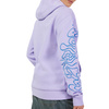 BLUZA Z KAPTUREM DAMSKA FOX HELLO FUTURE FLEECE PO LILAC S