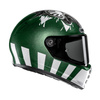 KASK MOTOCYKLOWY HJC V10 CRANIA GREEN WHITE XL