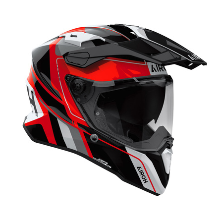 KASK MOTOCYKLOWY AIROH COMMANDER 2 SKIP RED GLOSS S