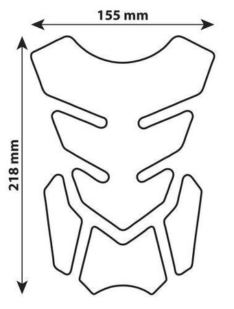 90510 Pro-Tank X2 tank pad Carbon