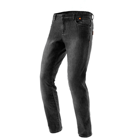 JEANSY MOTOCYKLOWE REBELHORN BRONCO WASHED BLACK MONOLAYER 28/34