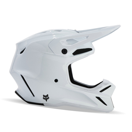 KASK MOTOCYKLOWY FOX V3 RS CARBON SOLID WHITE M