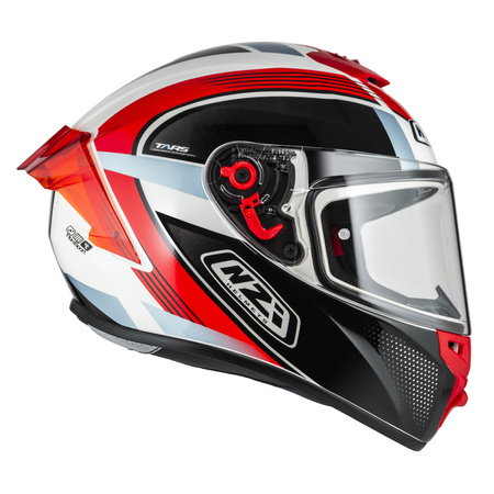 KASK MOTOCYKLOWY NZI TRENDY STREAM RAPID WHITE RED BLUE RED S XL