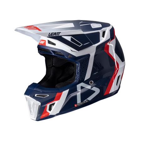 KASK MOTOCYKLOWY Z GOGLAMI LEATT KIT MOTO 8.5 ROYAL L