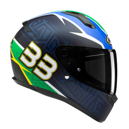 KASK MOTOCYKLOWY HJC C10 BB33 BLACK BLUE S