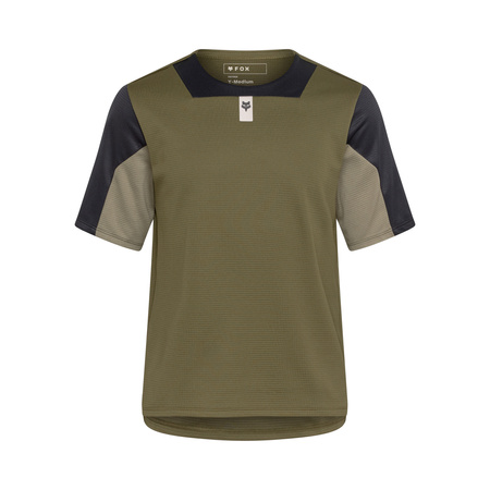 KOSZULKA ROWEROWA JUNIOR FOX DEFEND OLIVE GREEN YL