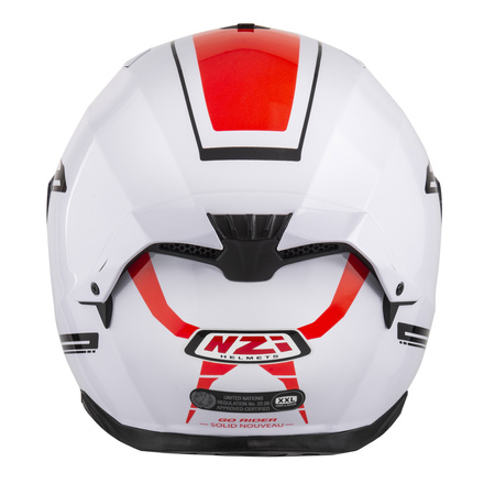 KASK MOTOCYKLOWY NZI GO RIDER STREAM DUO SOLID NOUVEAU WHITE XS