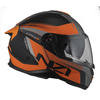 KASK MOTOCYKLOWY NZI COMBI 3 DUO DAILY BLACK ORANGE ANTRACITE MATT S
