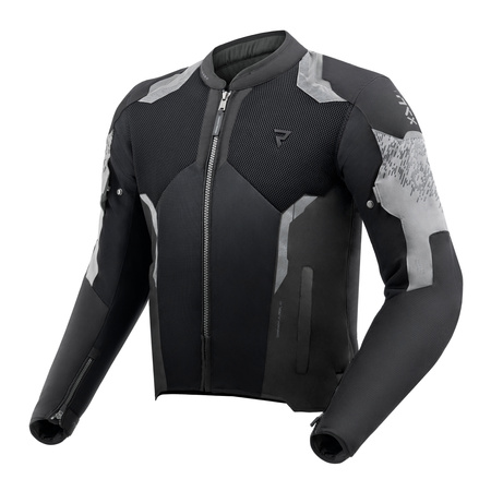 KURTKA MOTOCYKLOWA TEKSTYLNA REBELHORN JAX BLACK GREY XL