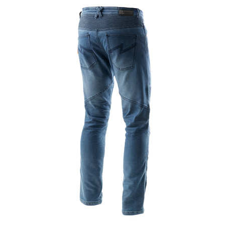JEANSY MOTOCYKLOWE REBELHORN REVOLT WASHED BLUE MONOLAYER 28/32