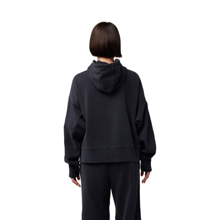 BLUZA Z KAPTUREM FOX LADY WORDMARK OVERSIZED BLACK M